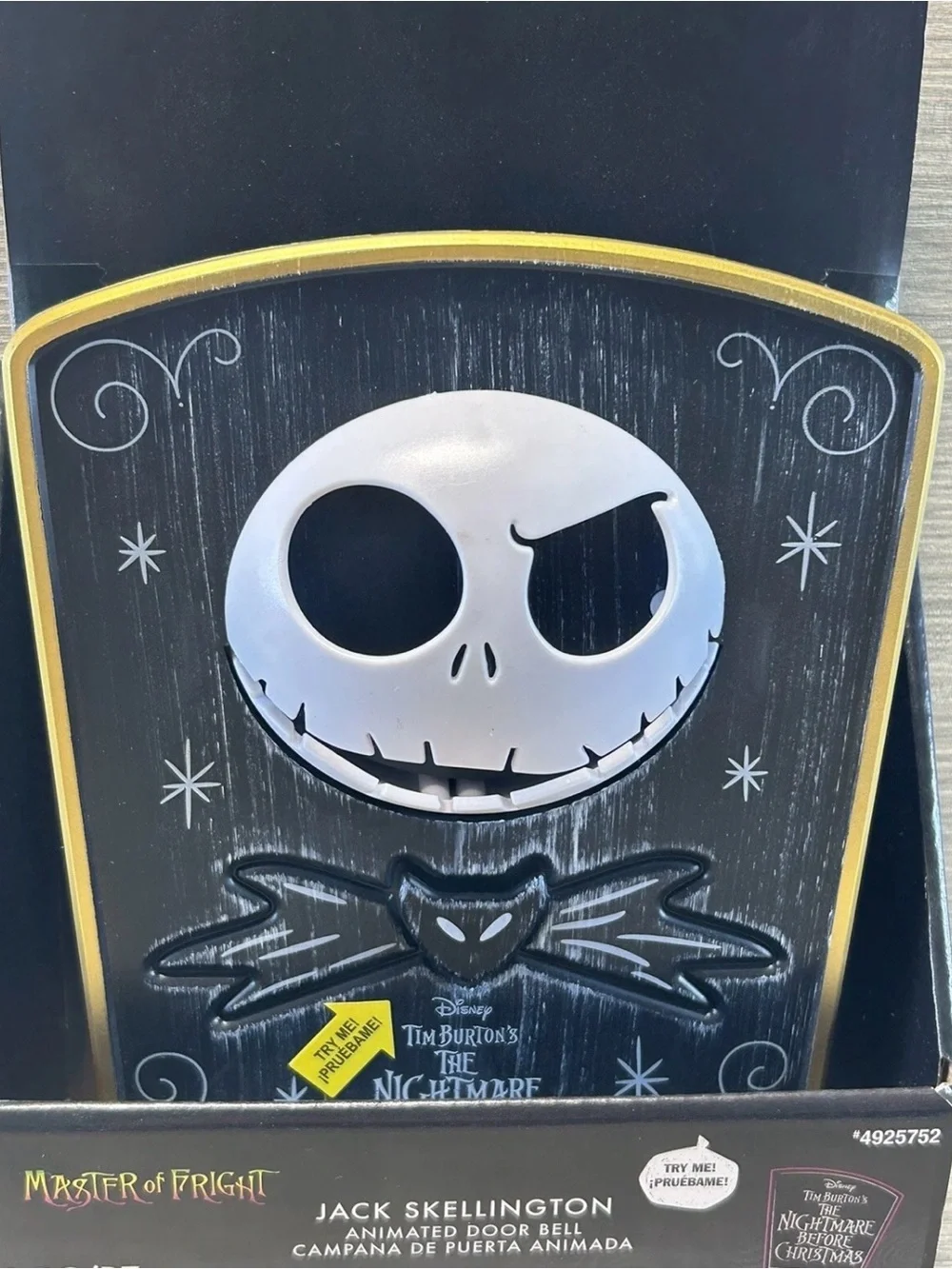 Disney The Nightmare Before Christmas Animated Jack Skellington Voice Door Bell